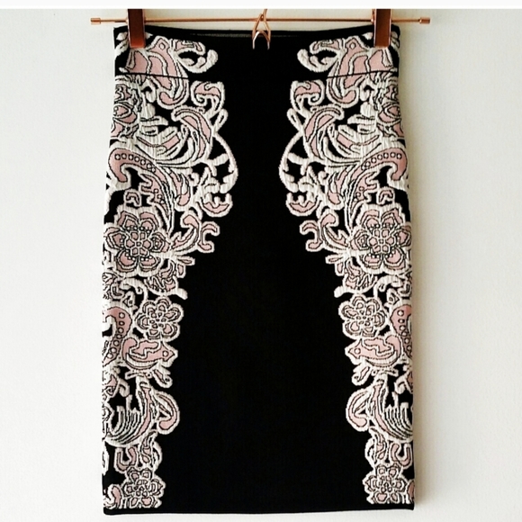 BCBGMaxAzria Natalee jacquard pencil skirt - Picture 3 of 4